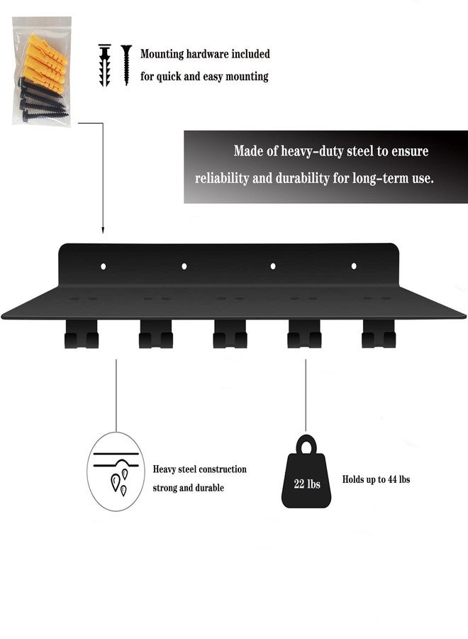 VOHYOV Fit for Tonal Accessory Floating Shelves Black Gym Rack Wall Mount Organizer Home Gym Storage Shelf Wall T Lock Shelf Workout Equipment Storage Rack Tonal Shelf - Image 5